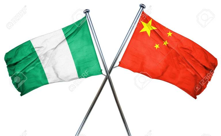 Nigeria and China Flags