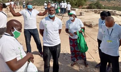 Nigerian Christian pilgrims in Jordan praying for peace in Nigeria