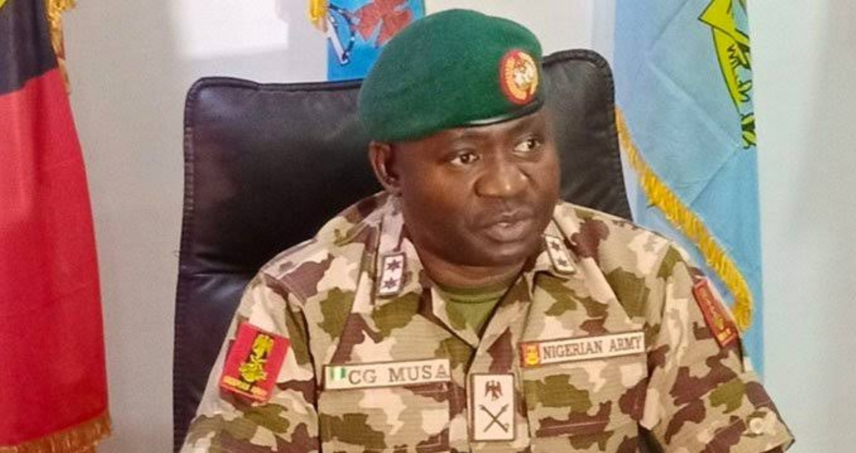 Theatre Commander, Operation Hadin Kai, Maj.-Gen. Christopher Musa