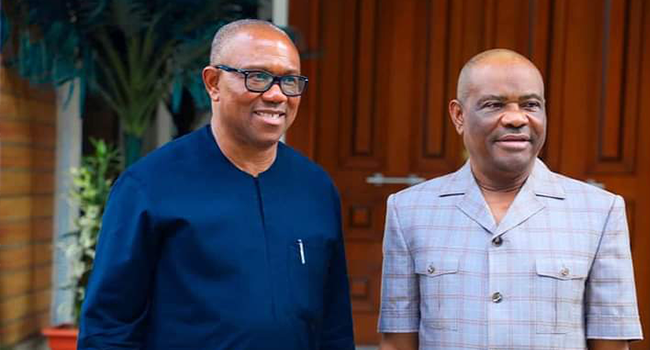 Labour Party Presidential Candidate Peter Obi and Rivers State Governor Nyesom Wike
