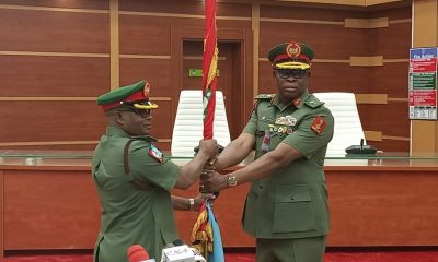 Brig.-Gen. Tukur Gusau and Maj.-Gen. Jimmy Akpor.