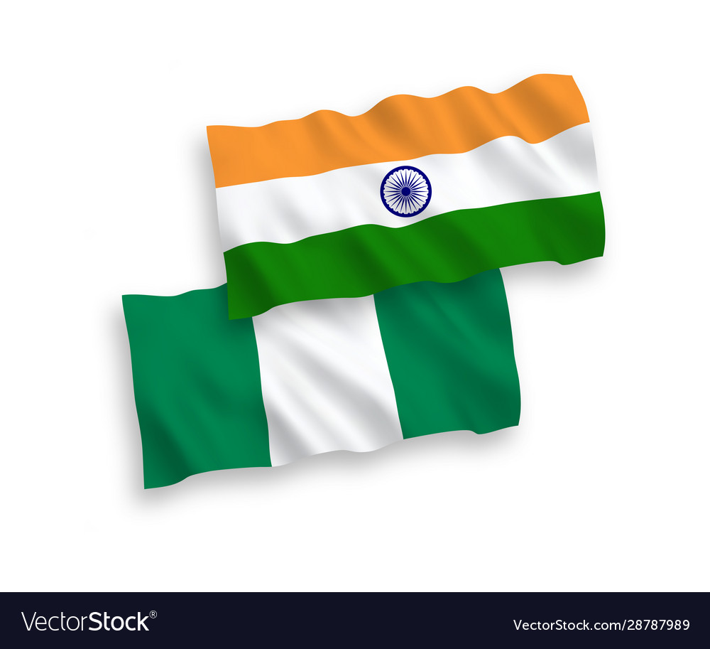 Indian and Nigeria Flags