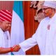 Osun State Governor Ademla Adeleke and President Buhari