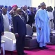 Buhari and others at Dangote Refinary commissioning