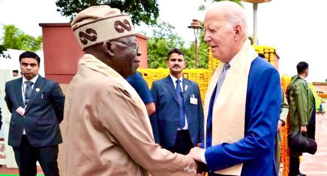 President Bola Ahmed Tinubu and US President Joe Biden