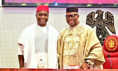 Ifeanyi Uba and President of the Senate, Godswill Akpabio