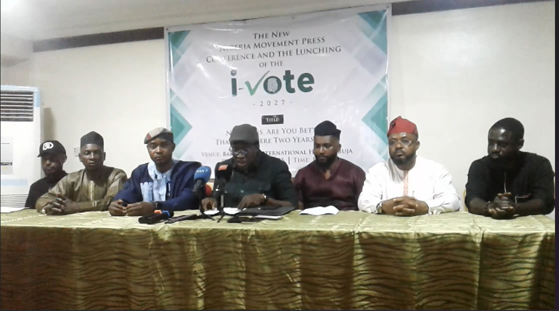 Ishaya Inuwa Durkwa, Coordinator, The New Nigeria Movement tagged, "Nigerians, Are You Better Than You Were Two Years Ago" during The New Nigeria Movement Press Conference and the Launching of the i-Vote 2027 in Nigeria, Thursday, July 10th. 2025
