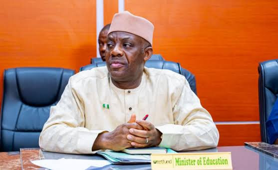 Minister of Education, Dr. Maruf Tunji Alausa